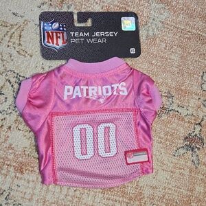 NFL New England Patriots Pink Pet Jersey Size XS